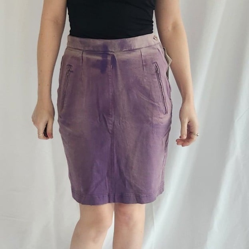 80s Deadstock Purple Mini Skirt